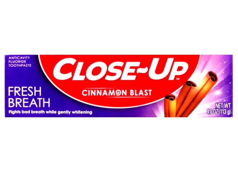Close Up Close-Up Anti-Cavity Fluoride Toothpaste Freshening Gel with Ultra Cinnamon Flavor Blast, 4.0 oz, 2-Pack - Image 2